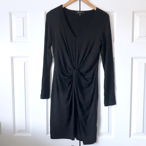 Karen Kane black stretch long sleeve dress - Picture 1 of 5